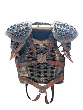 Authentic Seanchan Soldier / Warrior Leather Armor Costume, XL Wheel Of Time